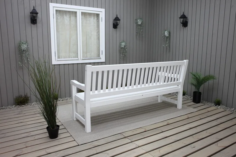 Rimforsa Trädgårdssoffa - Vitlaserad Furu - Utemöbler - Utesoffor & bänkar - Trädgårdssoffa