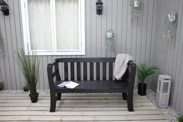 Rosenberg Utesoffa - Kaffesvart - Utemöbler - Utesoffor & bänkar - Trädgårdssoffa