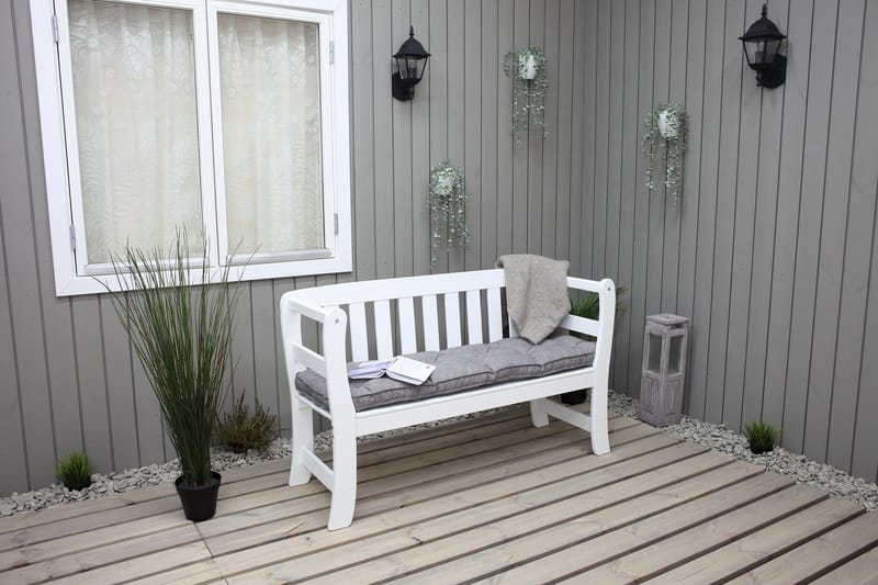 Rosenberg Utesoffa - Vit - Utemöbler - Utesoffor & bänkar - Trädgårdssoffa