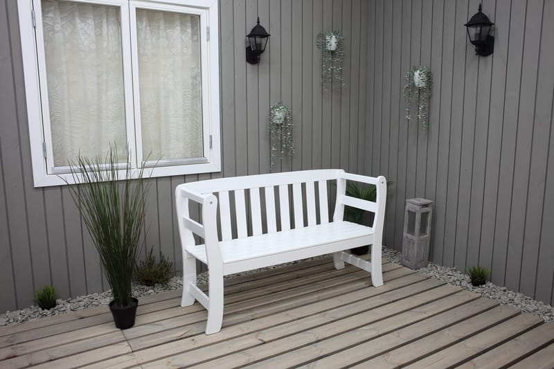 Rosenberg Utesoffa - Vit - Utemöbler - Utesoffor & bänkar - Trädgårdssoffa