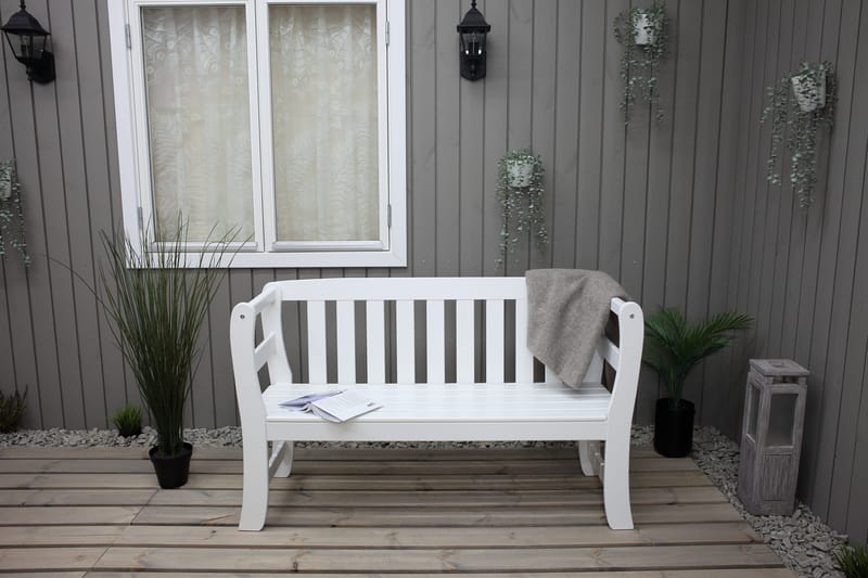 Rosenberg Utesoffa - Vit - Utemöbler - Utesoffor & bänkar - Trädgårdssoffa