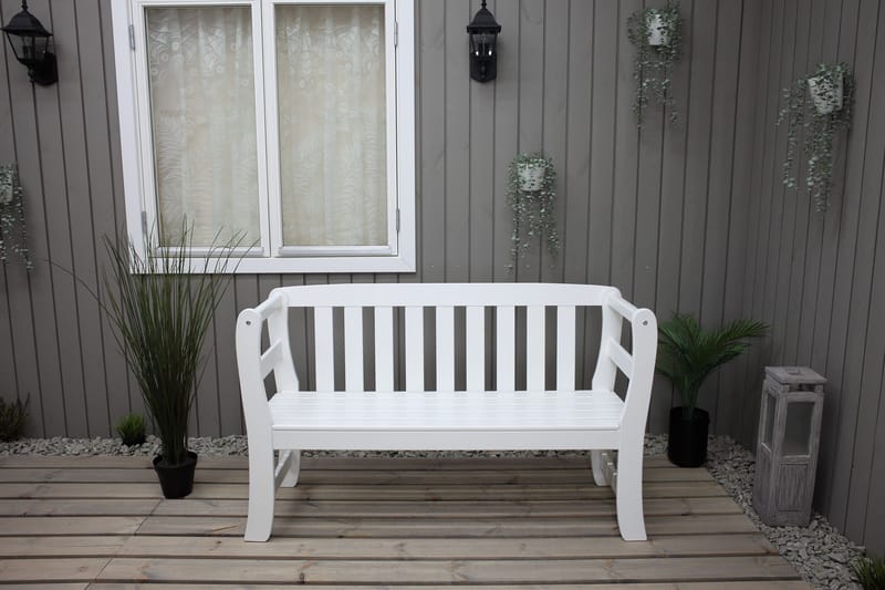 Rosenberg Utesoffa - Vit - Utemöbler - Utesoffor & bänkar - Trädgårdssoffa