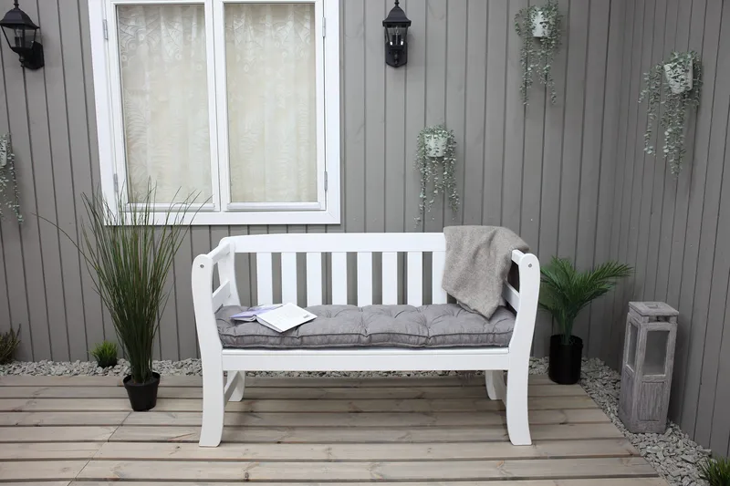 Rosenberg Utesoffa - Vit - Utemöbler - Utesoffor & bänkar - Trädgårdssoffa