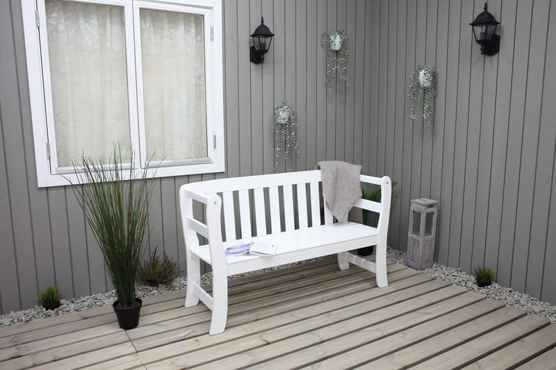 Rosenberg Utesoffa - Vit - Utemöbler - Utesoffor & bänkar - Trädgårdssoffa