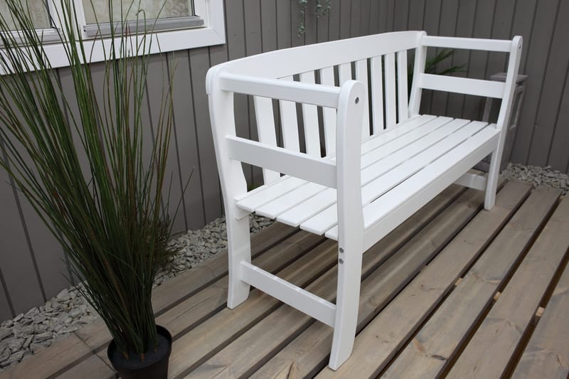 Rosenberg Utesoffa - Vit - Utemöbler - Utesoffor & bänkar - Trädgårdssoffa