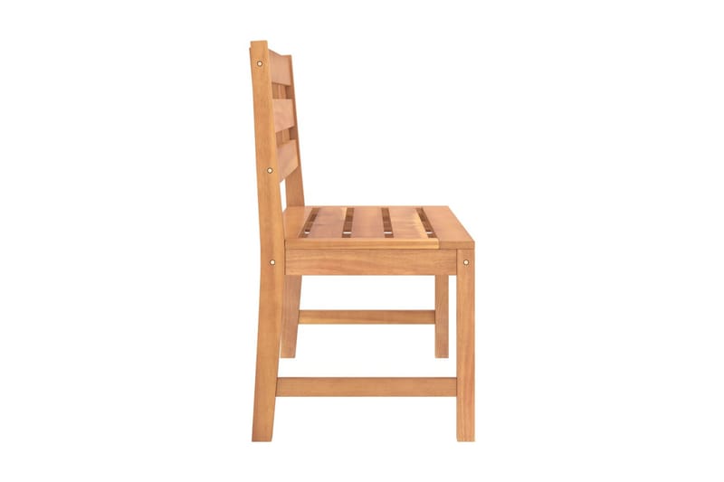 Trädgårdsbänk 114 cm massiv teak - Brun - Utemöbler - Utesoffor & bänkar - Trädgårdssoffa