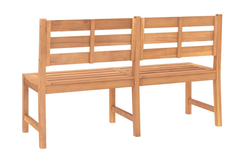 Trädgårdsbänk 150 cm massiv teak - Brun - Utemöbler - Utesoffor & bänkar - Trädgårdssoffa