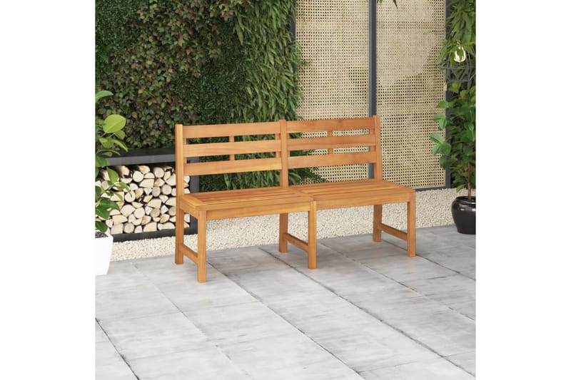 Trädgårdsbänk 150 cm massiv teak - Brun - Utemöbler - Utesoffor & bänkar - Trädgårdssoffa