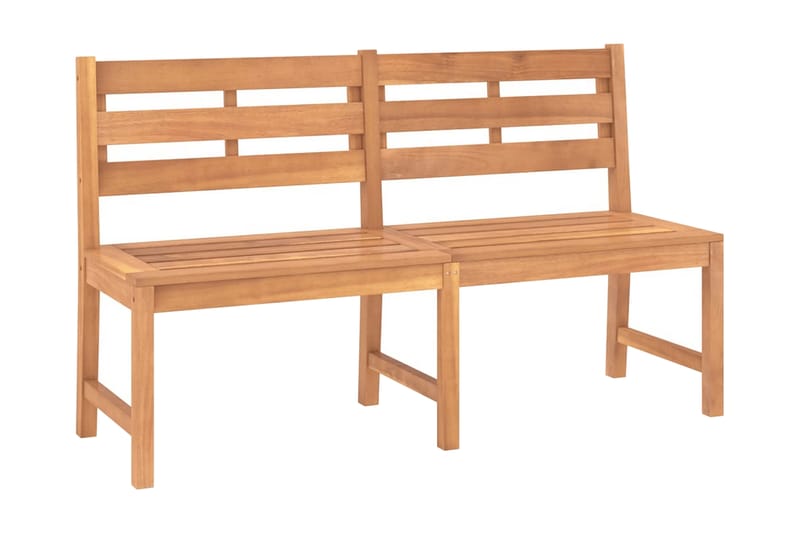 Trädgårdsbänk 150 cm massiv teak - Brun - Utemöbler - Utesoffor & bänkar - Trädgårdssoffa