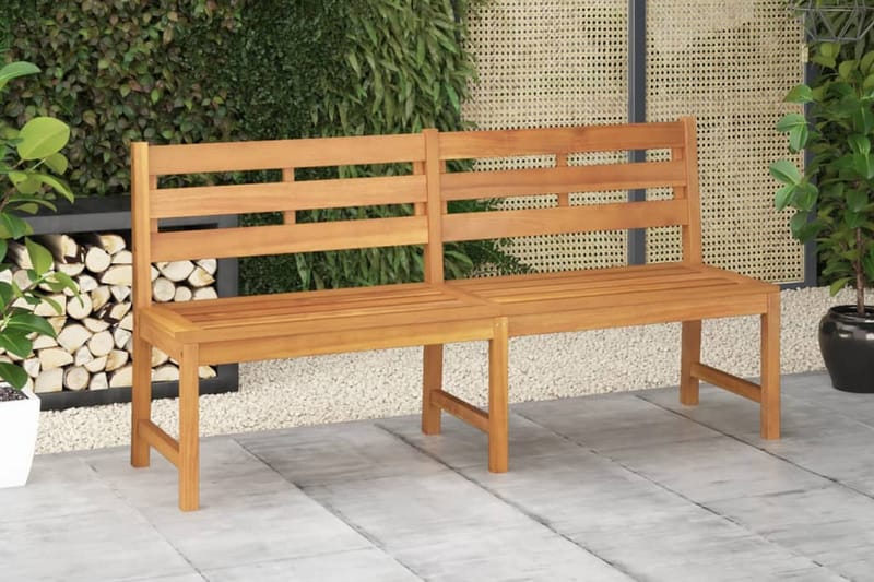 Trädgårdsbänk 180 cm massiv teak - Brun - Utemöbler - Utesoffor & bänkar - Trädgårdssoffa