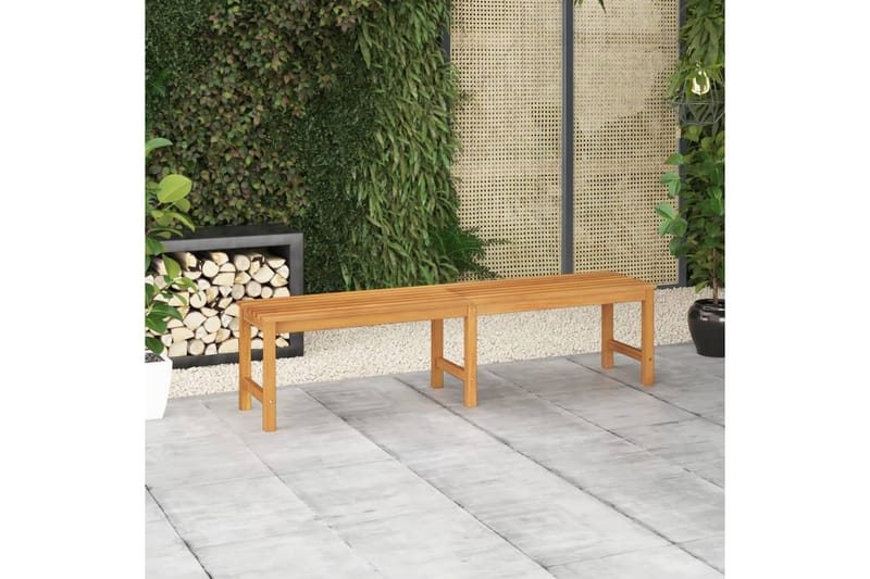 Trädgårdsbänk 180 cm massiv teak - Brun - Utemöbler - Utesoffor & bänkar - Trädgårdssoffa