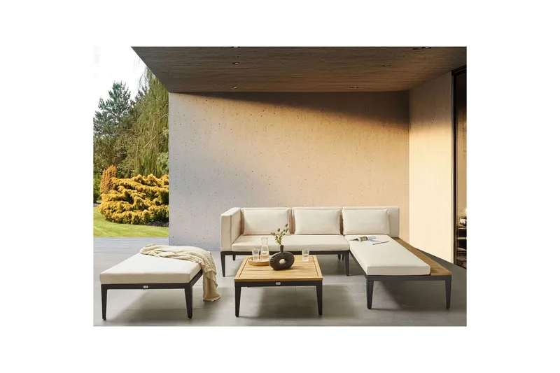 Trädgårdssoffgrupp med bord 3-sits Bracciano - Utemöbler - Utegrupp - Loungegrupp