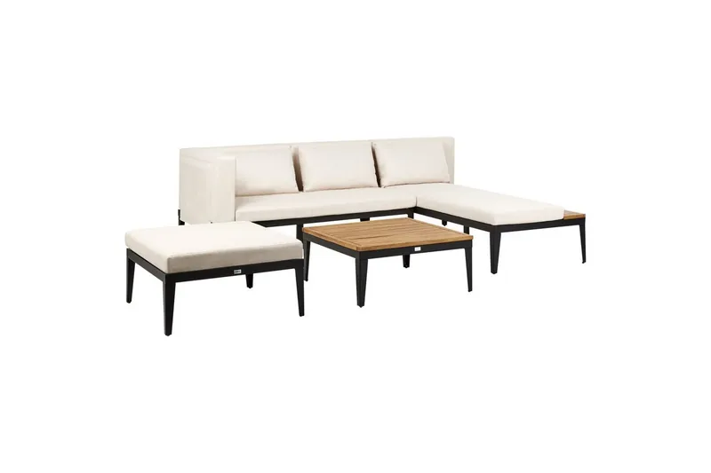 Trädgårdssoffgrupp med bord 3-sits Bracciano - Utemöbler - Utegrupp - Loungegrupp