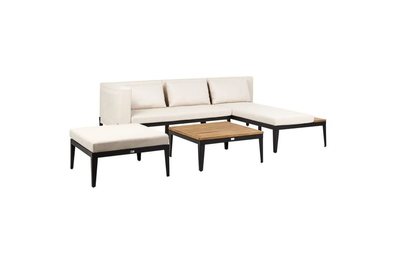 Trädgårdssoffgrupp med bord 3-sits Bracciano - Utemöbler - Utegrupp - Loungegrupp