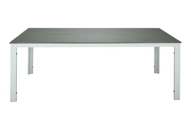 Tunis Matbord utomhus 205x90 cm rektangulärt, Vit/Grå