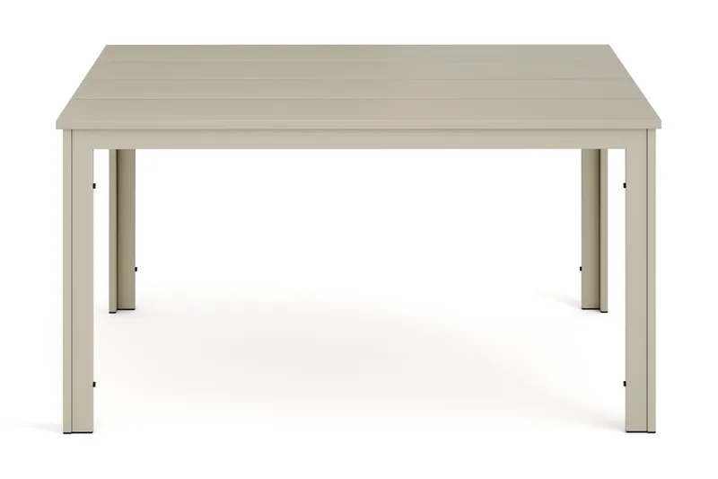 Tunis Rektangulärt Matbord utomhus 140x90 cm i plast och metall - Beige - Utemöbler - Trädgårdsbord & Utebord - Matbord ute