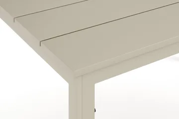 Tunis Rektangulärt Matbord utomhus 140x90 cm i plast och metall - Beige - Utemöbler - Trädgårdsbord & Utebord - Matbord ute