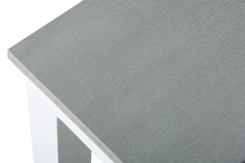 Tunis Rektangulärt Matbord utomhus 140x90 cm i plast och metall - Grå/Vit - Utemöbler - Trädgårdsbord & Utebord - Matbord ute