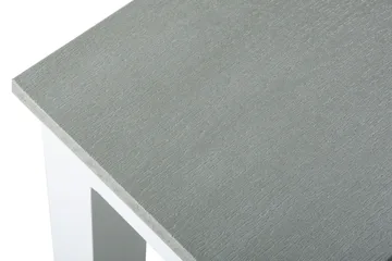 Tunis Rektangulärt Matbord utomhus 140x90 cm i plast och metall - Grå/Vit - Utemöbler - Trädgårdsbord & Utebord - Matbord ute