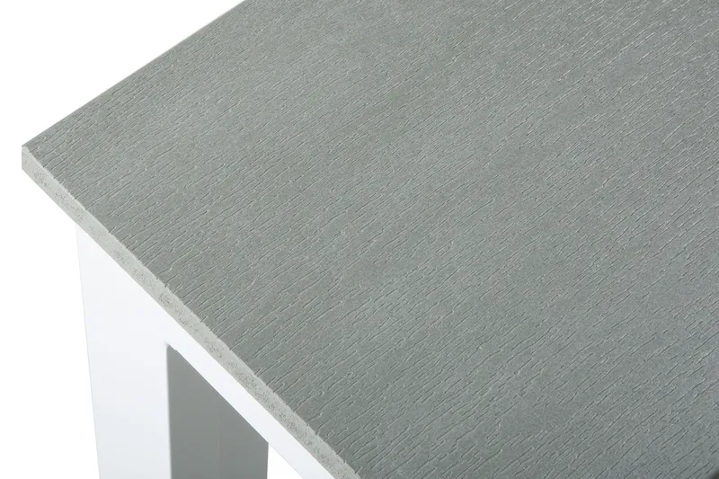 Tunis Rektangulärt Matbord utomhus 140x90 cm i plast och metall - Grå/Vit - Utemöbler - Trädgårdsbord & Utebord - Matbord ute