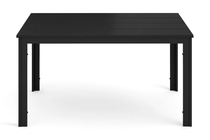Tunis Rektangulärt Matbord utomhus 140x90 cm i plast och metall - Svart - Utemöbler - Trädgårdsbord & Utebord - Matbord ute
