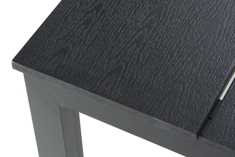 Tunis Stort Rektangulärt Matbord utomhus 205x90 cm i metall och plast - Svart - Utemöbler - Trädgårdsbord & Utebord - Matbord ute