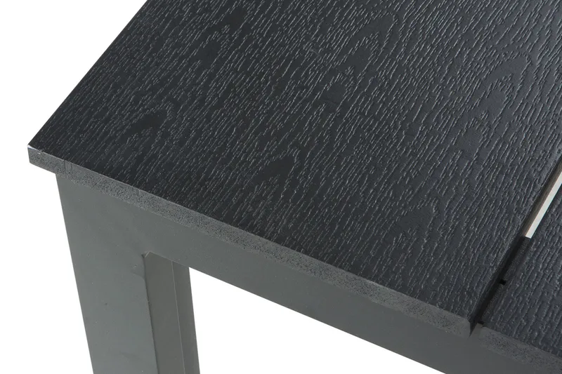 Tunis Stort Rektangulärt Matbord utomhus 205x90 cm i metall och plast - Svart - Utemöbler - Trädgårdsbord & Utebord - Matbord ute