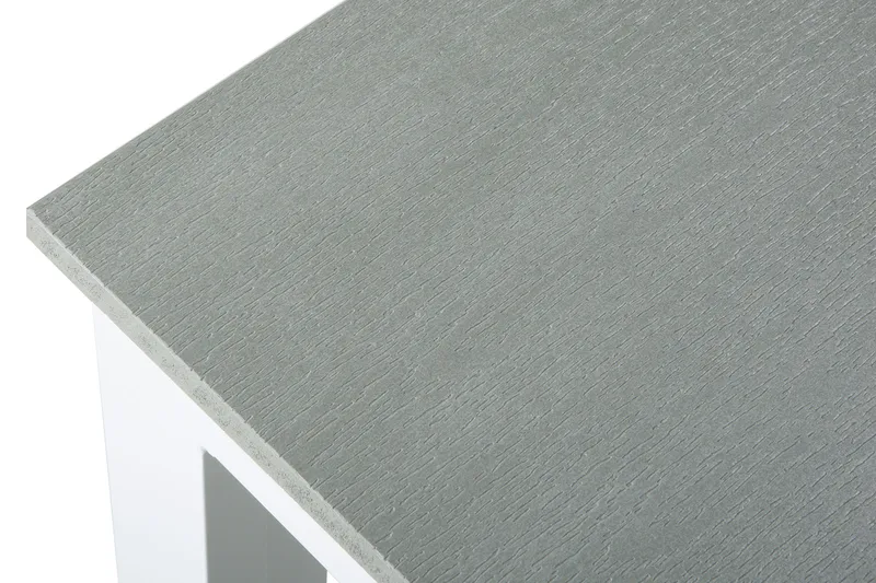 Tunis Stort Rektangulärt Matbord utomhus 205x90 cm i metall och plast - Vit/Grå - Utemöbler - Trädgårdsbord & Utebord - Matbord ute