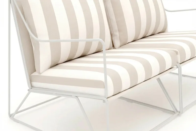 Usteryd 2 sits Loungesoffa - Beige/Striped - Utemöbler - Utesoffor & bänkar - Loungesoffa