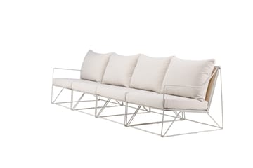 Usteryd 4 sits Loungesoffa - Beige - Utemöbler - Utesoffor & bänkar - Loungesoffa