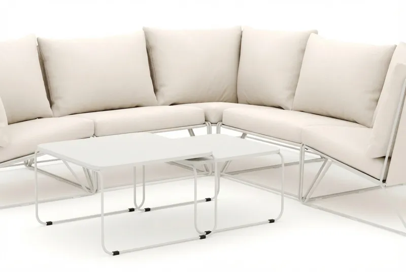 Usteryd utomhus hörnsoffa 5-sits vändbar - Beige/Beige - Utemöbler - Utegrupp - Loungegrupp