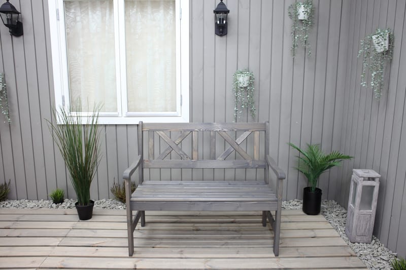 Utesoffa Europe 2-sits - Grå - Utemöbler - Utesoffor & bänkar - Trädgårdssoffa