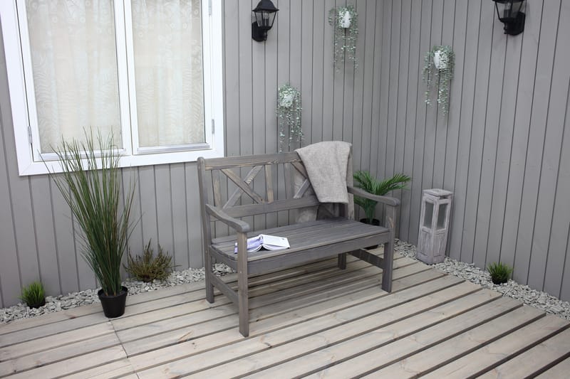 Utesoffa Europe 2-sits - Grå - Utemöbler - Utesoffor & bänkar - Trädgårdssoffa