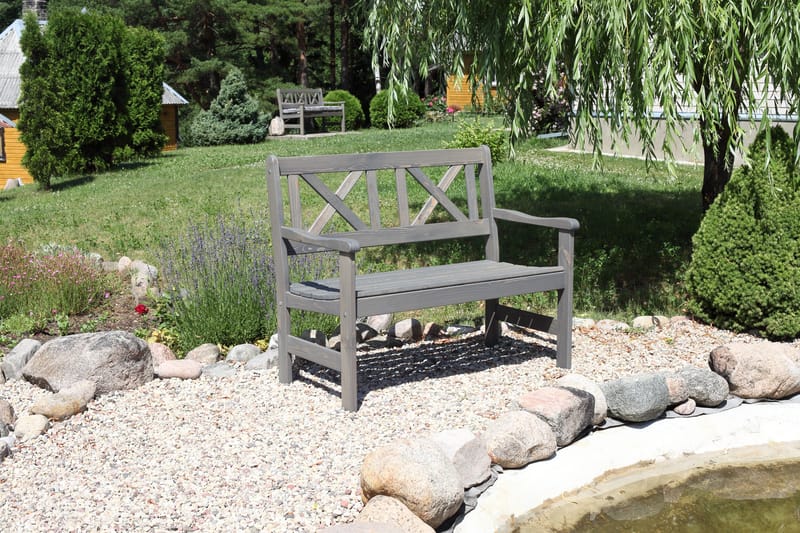 Utesoffa Europe 2-sits - Grå - Utemöbler - Utesoffor & bänkar - Trädgårdssoffa