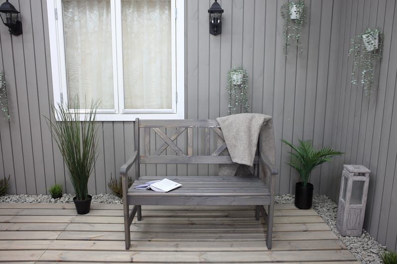 Utesoffa Europe 2-sits - Grå - Utemöbler - Utesoffor & bänkar - Trädgårdssoffa