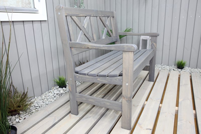 Utesoffa Europe 2-sits - Grå - Utemöbler - Utesoffor & bänkar - Trädgårdssoffa