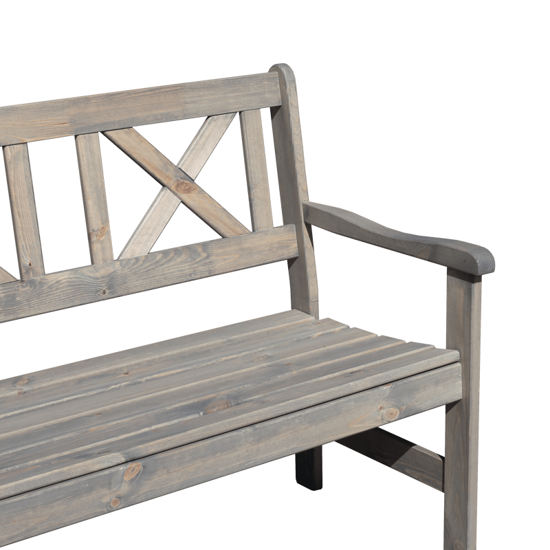 Utesoffa Europe 2-sits - Grå - Utemöbler - Utesoffor & bänkar - Trädgårdssoffa