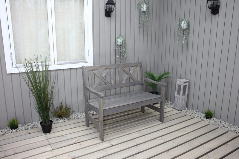 Utesoffa Europe 2-sits - Grå - Utemöbler - Utesoffor & bänkar - Trädgårdssoffa