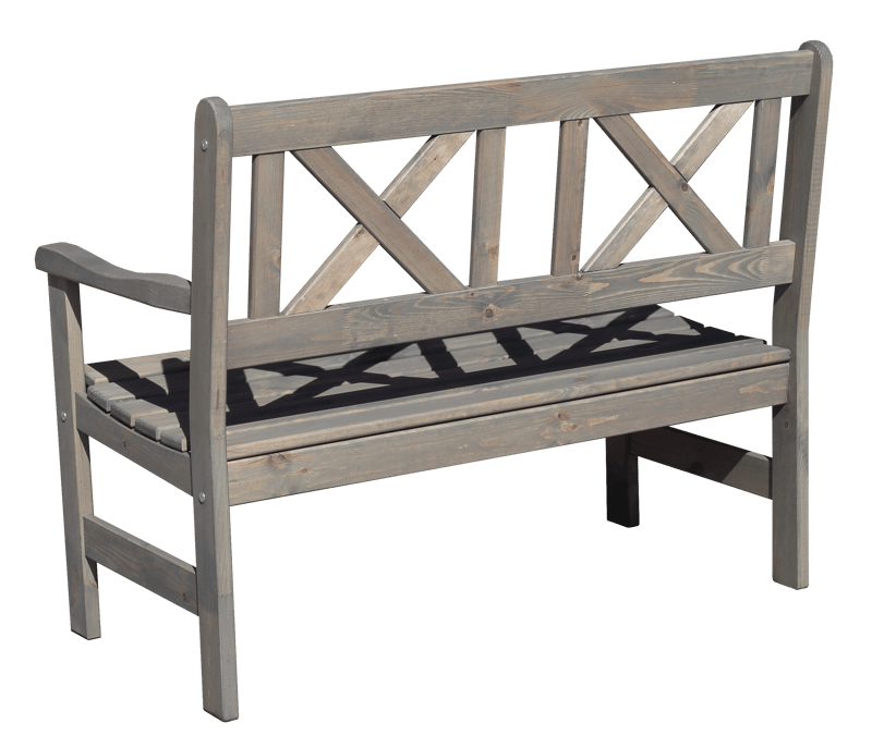 Utesoffa Europe 2-sits - Grå - Utemöbler - Utesoffor & bänkar - Trädgårdssoffa