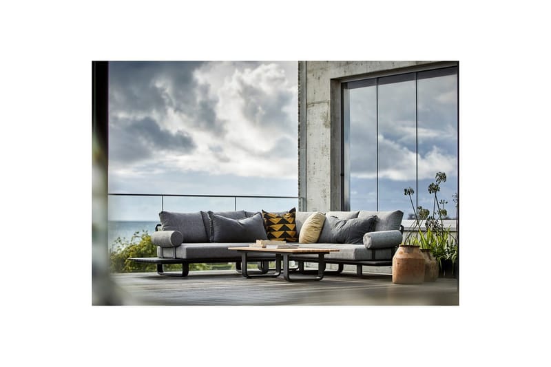 Utesoffa Hillerstorp Skagenäs Hörn Grå - Utemöbler - Utegrupp - Loungegrupp