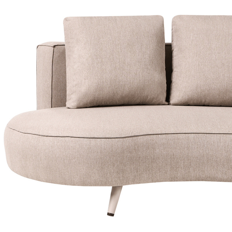 Utesoffa Parori Högervänd - Beige - Utemöbler - Utesoffor & bänkar - Trädgårdssoffa