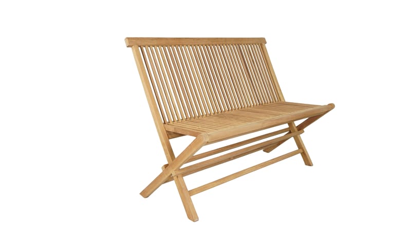 Utomhusbänk Milano fällbar bänk 120 cm - trä - Utemöbler - Utesoffor & bänkar - Trädgårdssoffa
