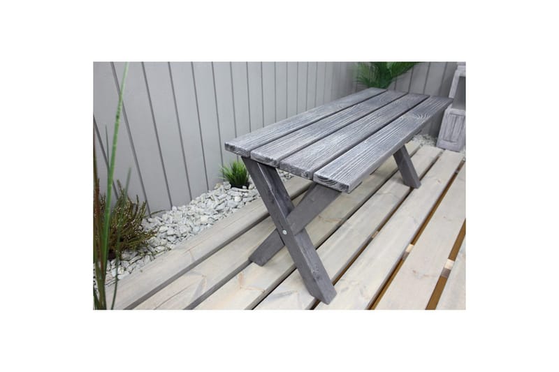 Utomhusbänk Scottsdale - Shabby Chic Grå, 100 cm - Utemöbler - Utesoffor & bänkar - Trädgårdsbänkar