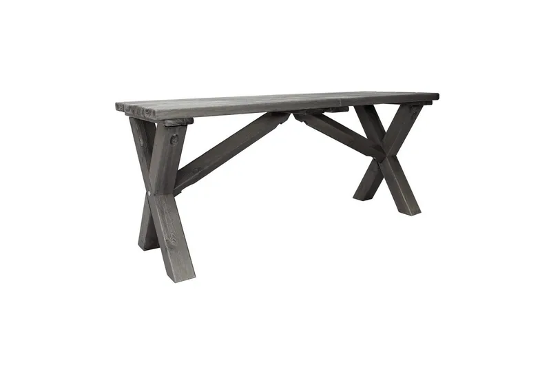 Utomhusbänk Scottsdale - Shabby Chic Grå, 100 cm - Utemöbler - Utesoffor & bänkar - Trädgårdsbänkar