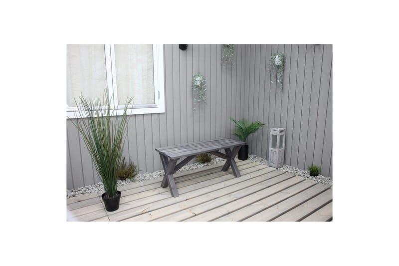 Utomhusbänk Scottsdale - Shabby Chic Grå, 100 cm - Utemöbler - Utesoffor & bänkar - Trädgårdsbänkar