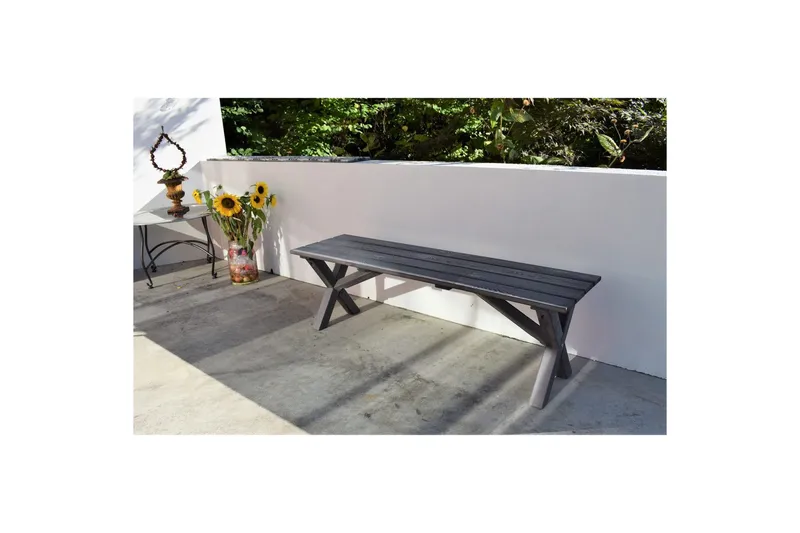 Utomhusbänk Scottsdale - Shabby Chic Grå, 100 cm - Utemöbler - Utesoffor & bänkar - Trädgårdsbänkar