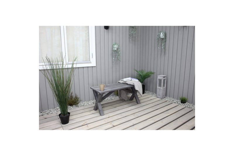 Utomhusbänk Scottsdale - Shabby Chic Grå, 100 cm - Utemöbler - Utesoffor & bänkar - Trädgårdsbänkar