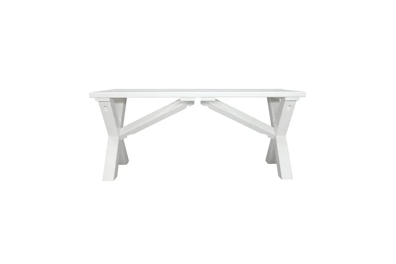 Utomhusbänk Scottsdale - Vit, 100 cm - Utemöbler - Utesoffor & bänkar - Trädgårdsbänkar