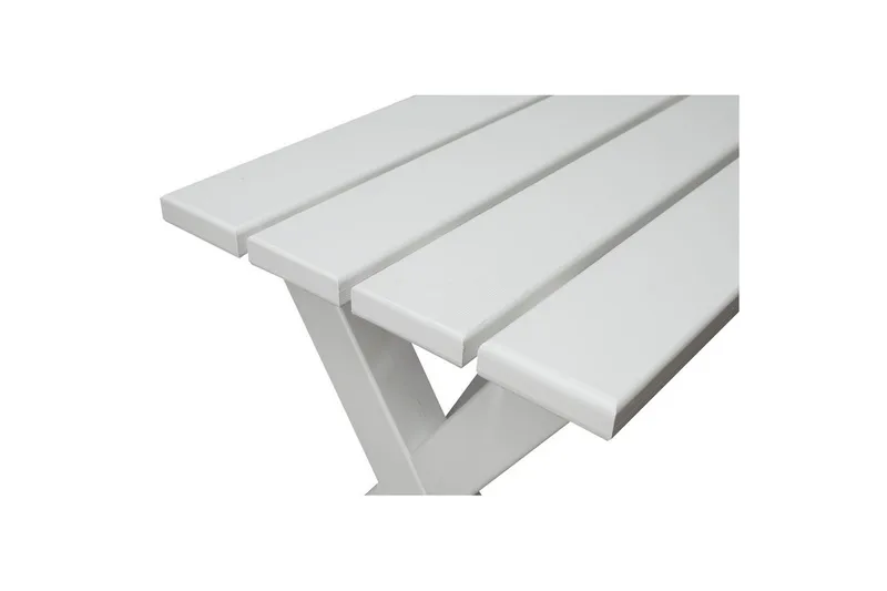 Utomhusbänk Scottsdale - Vit, 100 cm - Utemöbler - Utesoffor & bänkar - Trädgårdsbänkar
