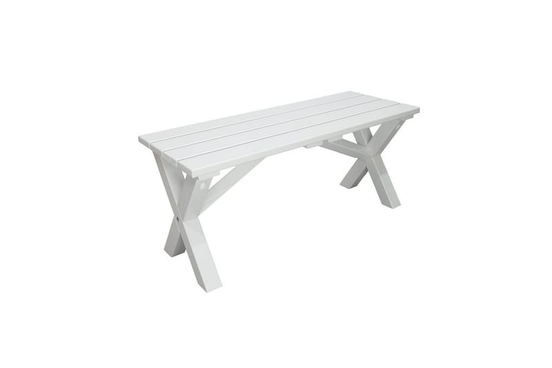 Utomhusbänk Scottsdale - Vit, 100 cm - Utemöbler - Utesoffor & bänkar - Trädgårdsbänkar